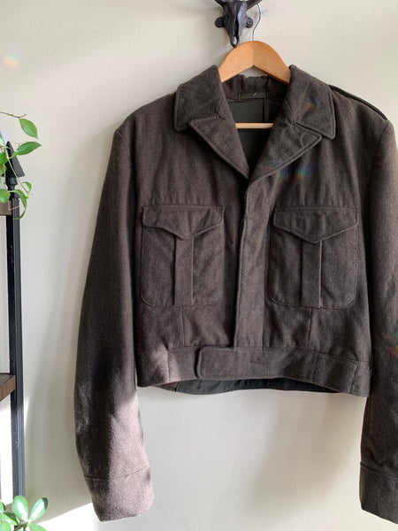 '50s Canadian Army Cadet Wool Jacket - L