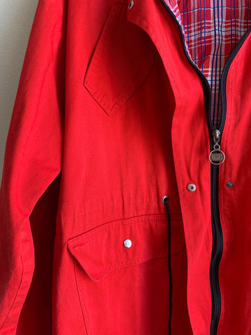 Red Cotton Jacket - L