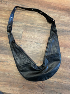 Reversible Leather Sash Bag