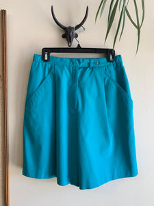 Turquoise Cotton Shorts - M