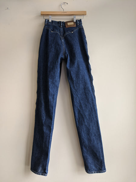 Lawman High-Waisted Cutaway Jeans