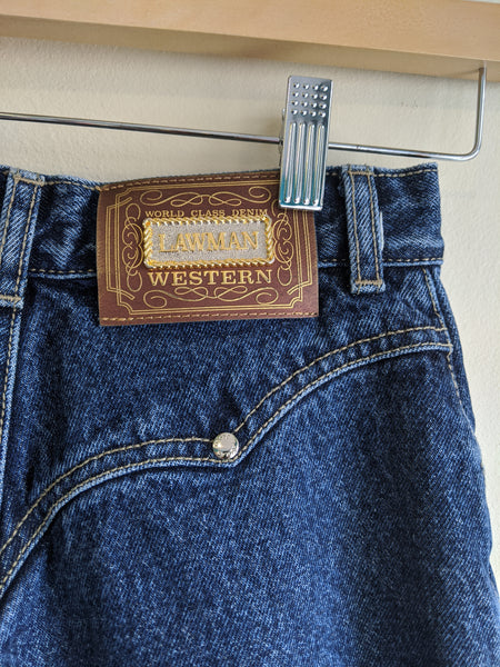 Lawman High-Waisted Cutaway Jeans