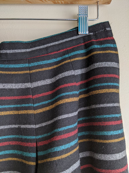Snazzy Striped Wool Circle Skirt by Eaton’s