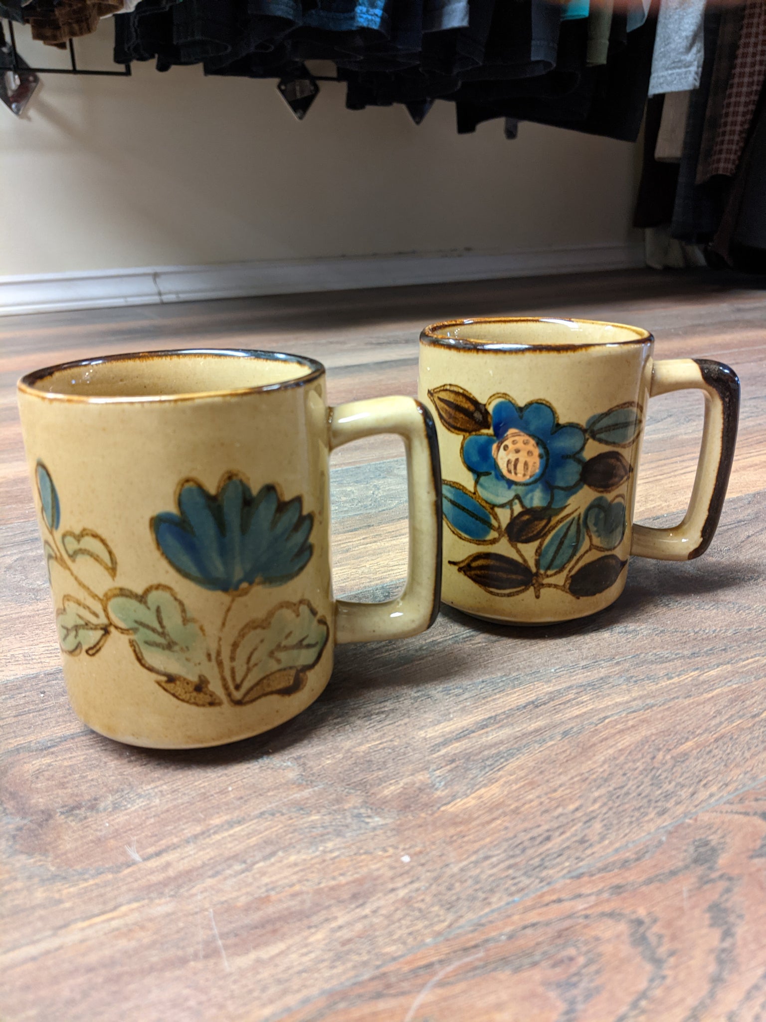 Unique Handpainted Mugs (Set of 2)