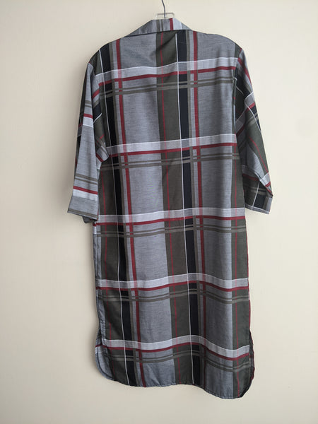 Plaid 70's Shirt Dress