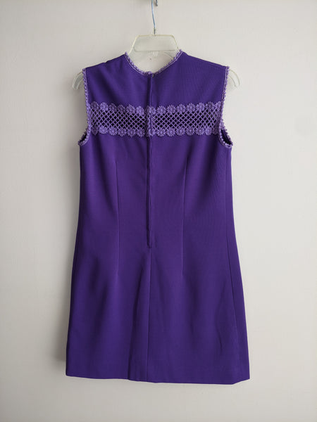 Adorable Purple 1960's Minidress