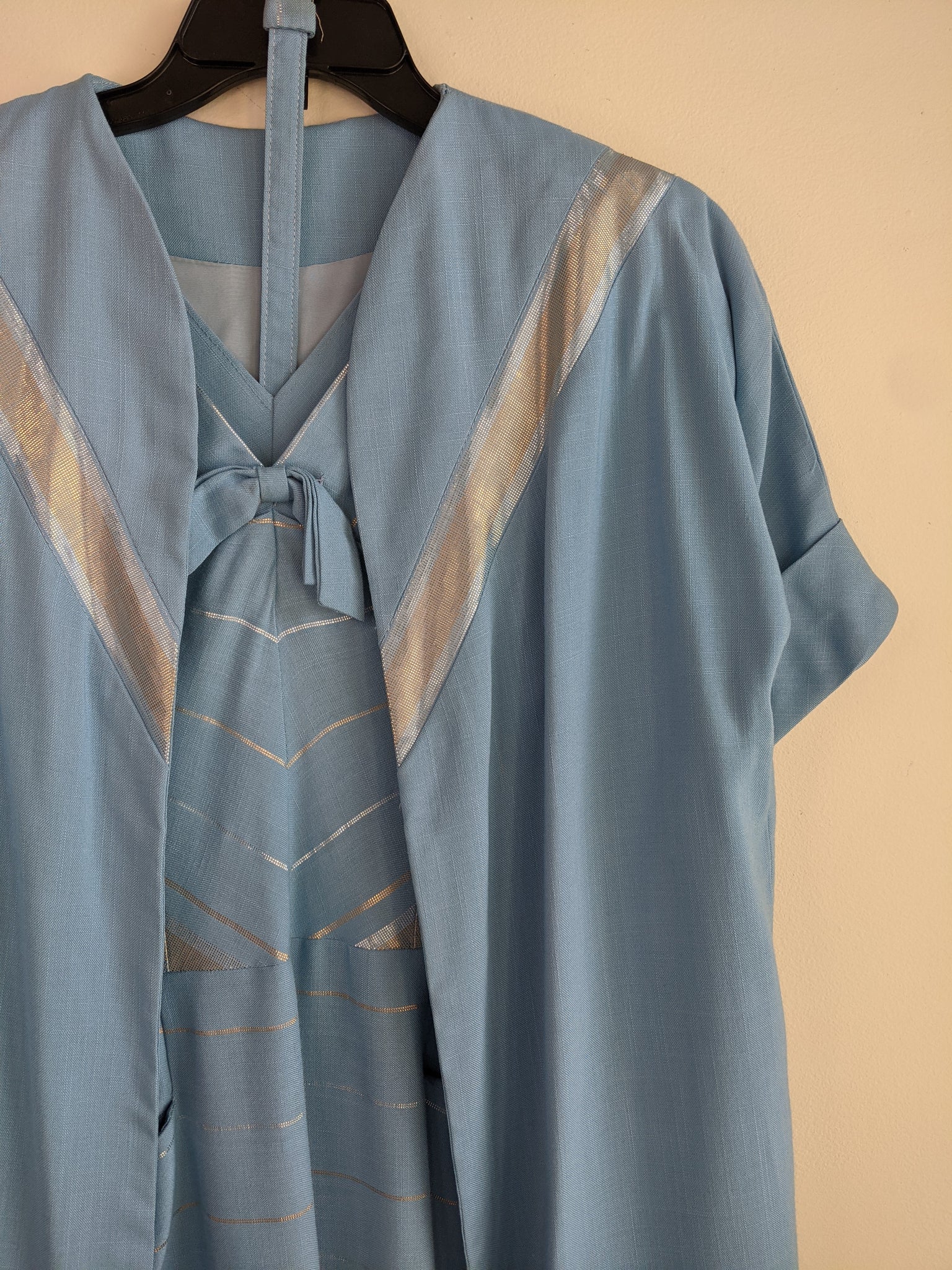 Shimmering Chevron Dress & Jacket Set