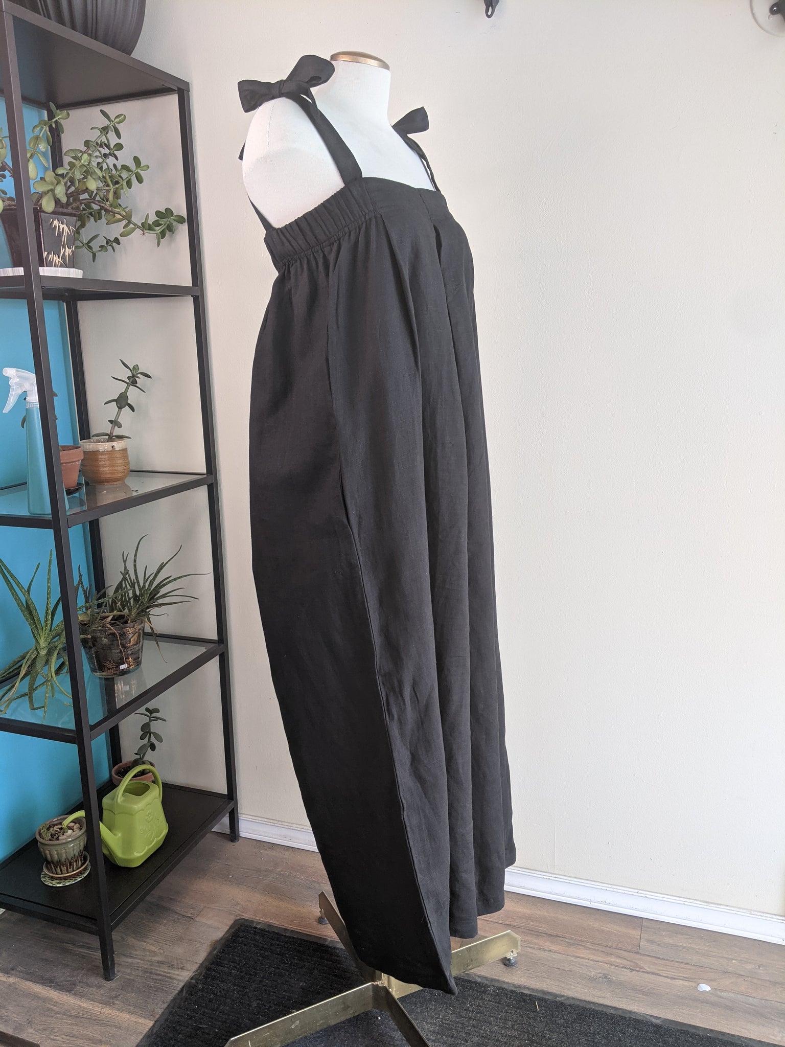 Black Linen Jumpsuit