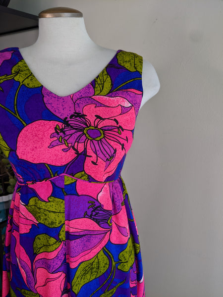 Neon 70’s Hawaiian Dress