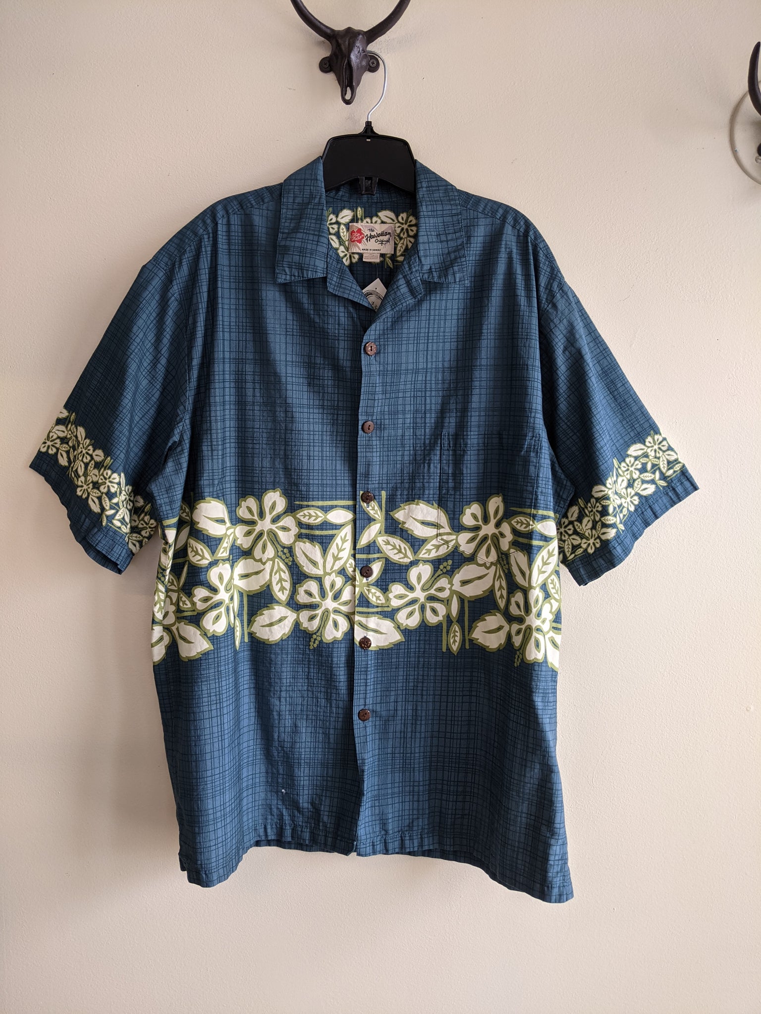 Sea Blue Hawaiian Shirt