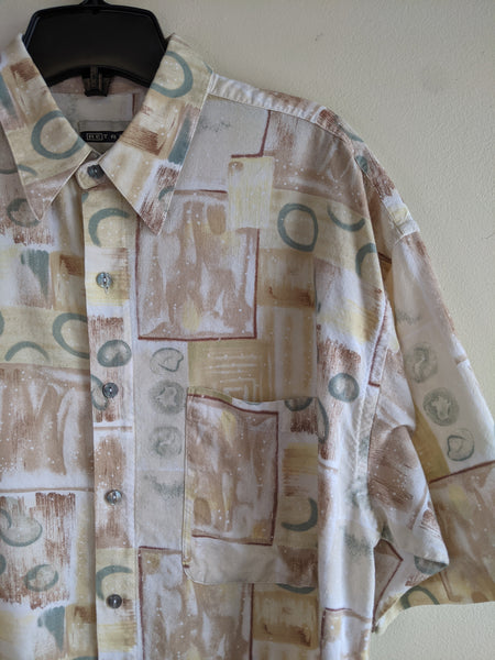 90’s Abstract Button Down