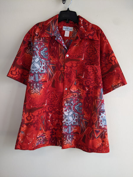 1970’s Red & Grey Hawaiian Shirt