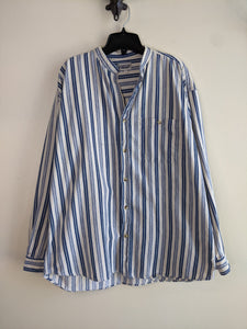 Jordache Blue & White Striped Shirt