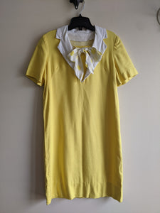 1960s Sunshine Yellow Shift Dress -M