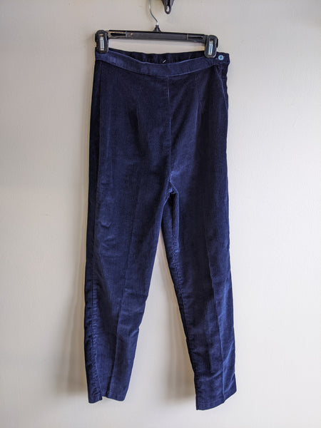 1960’s Navy Blue Corduroy Trousers - S