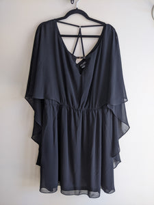 Lovely Black Capelet Dress - XL