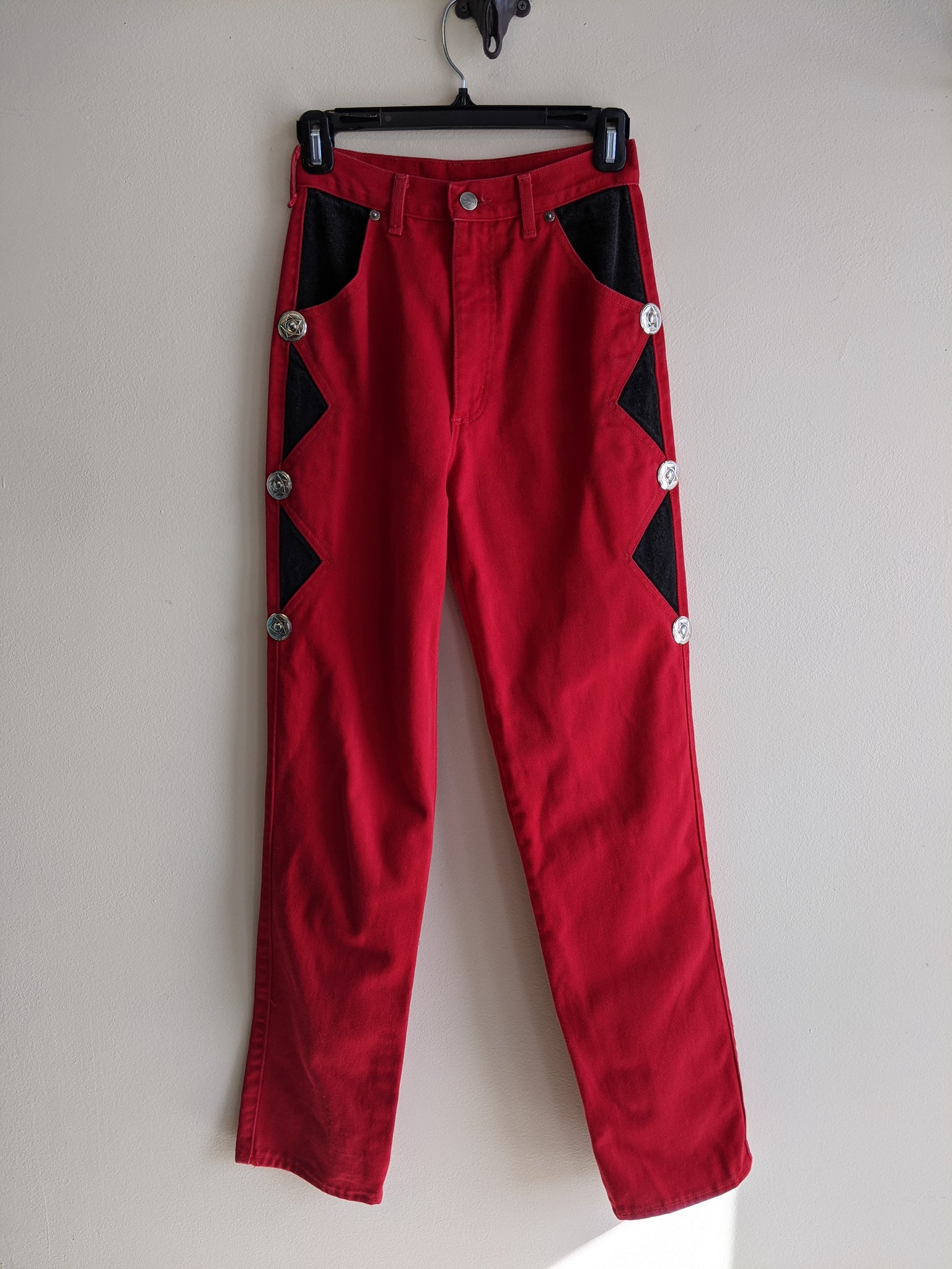 Red Roughrider Western Jeans - S