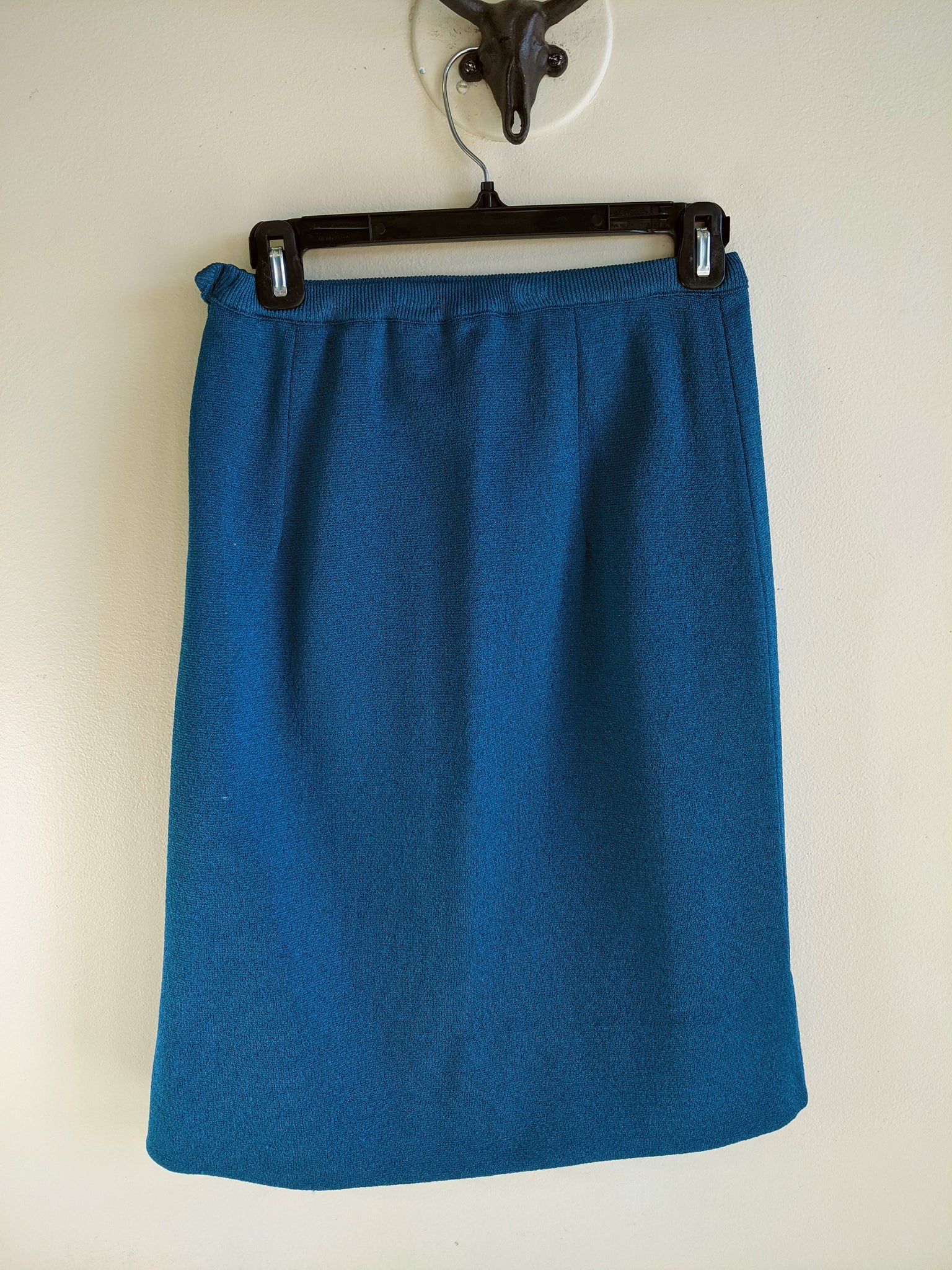 Sapphire Blue Pencil Skirt - M
