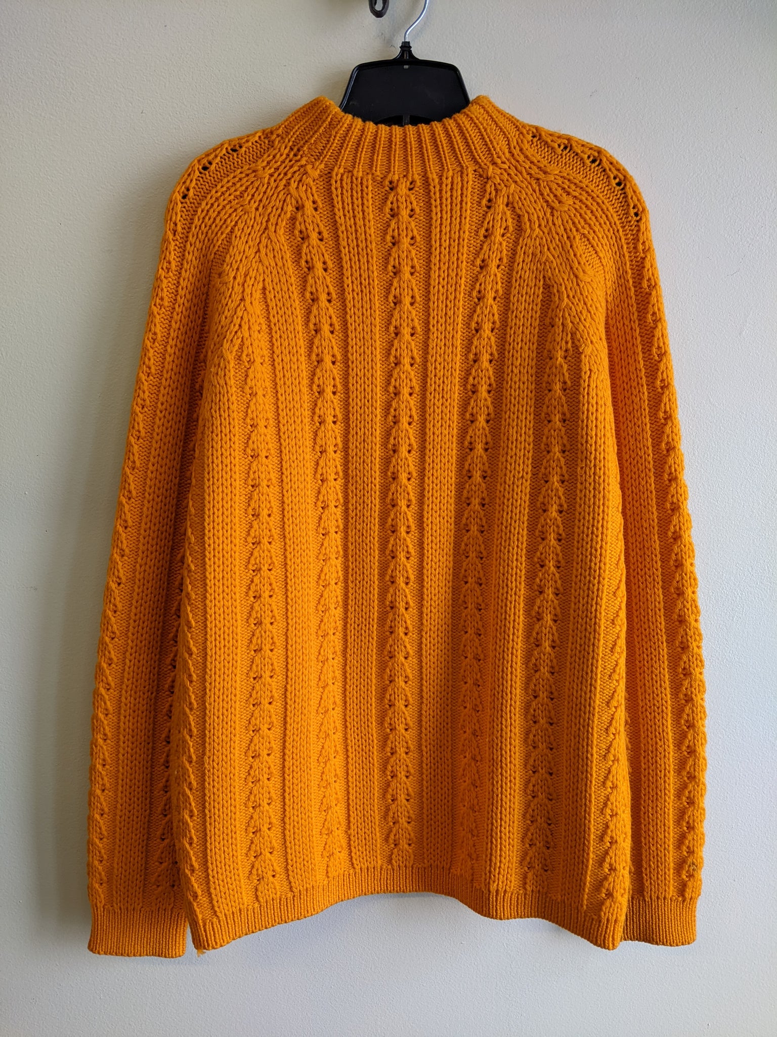 Fantastic Orange Wool Sweater - L
