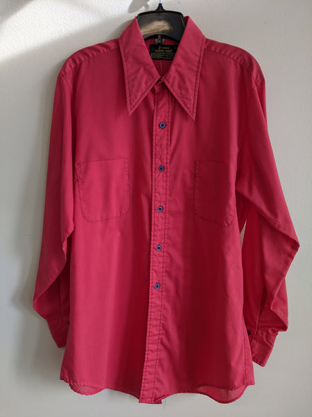 Tomato Red Western Shirt - L