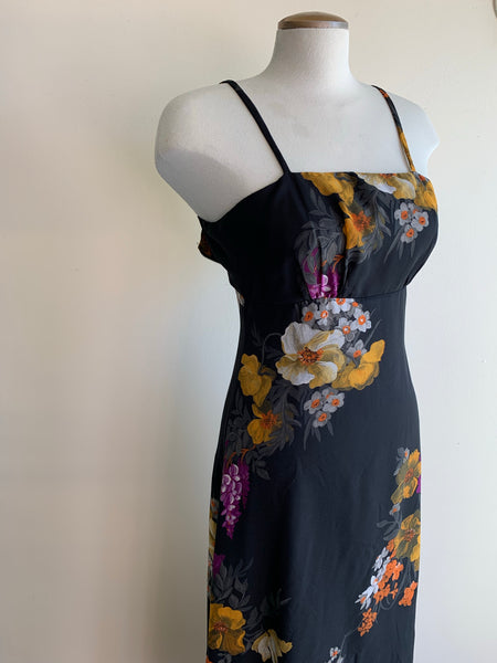 1970’s Floral Maxi-Dress & Cape Set - XS