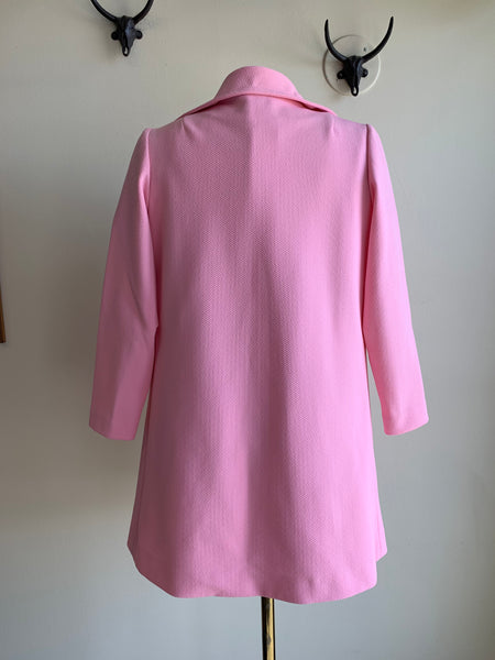 60s Pink Jacket and Dress Set - S