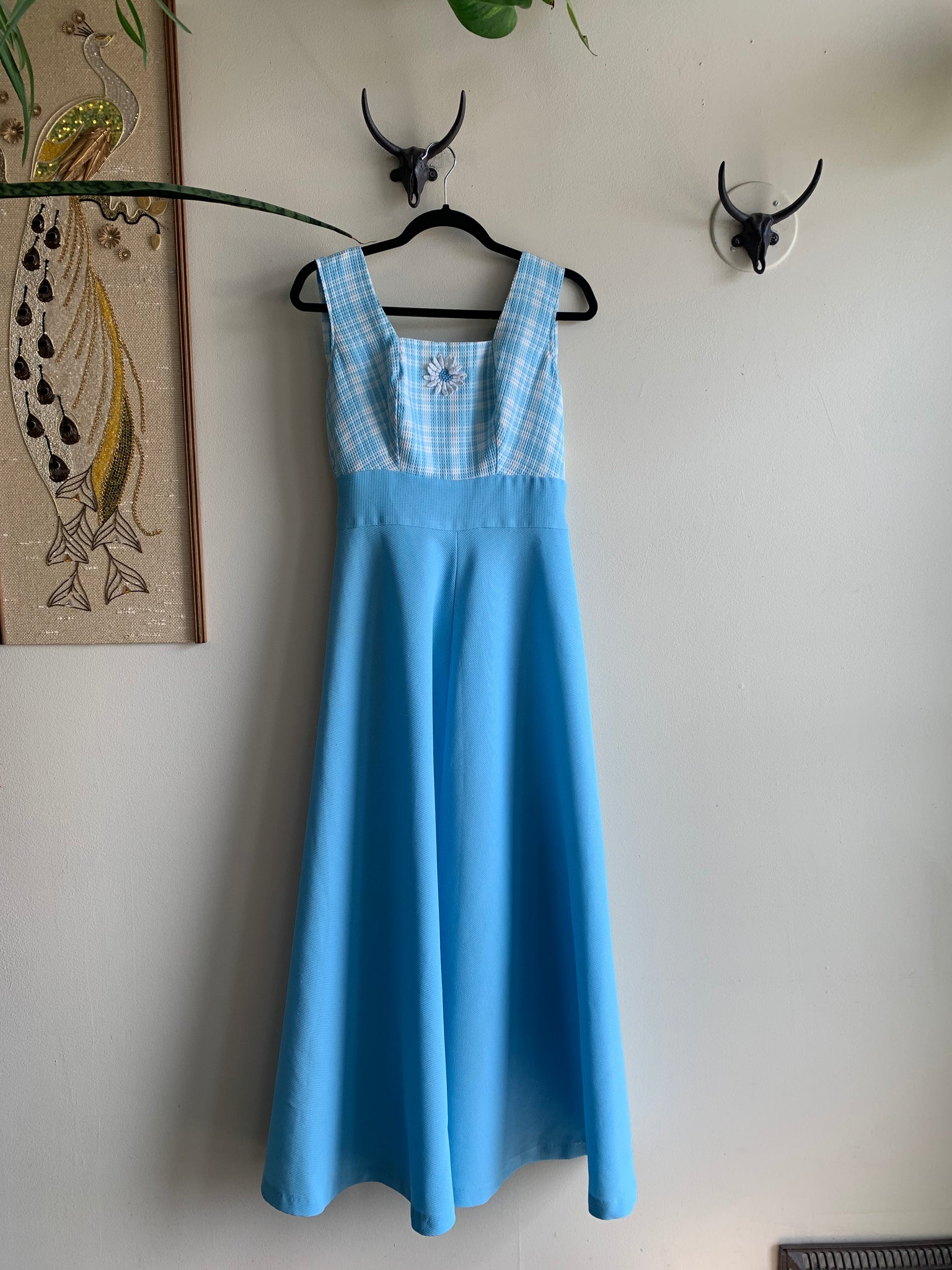 Dreamy Handmade Blue Dress - M