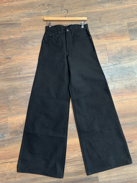 Howick Riders Thick Black Denim Bell Bottoms