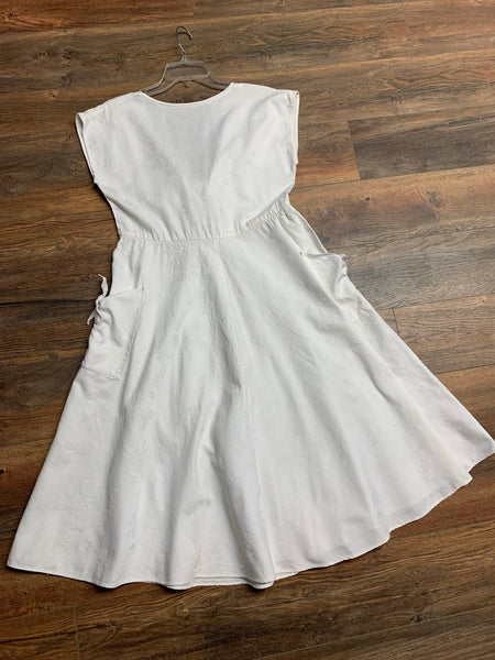 White cotton summer dress