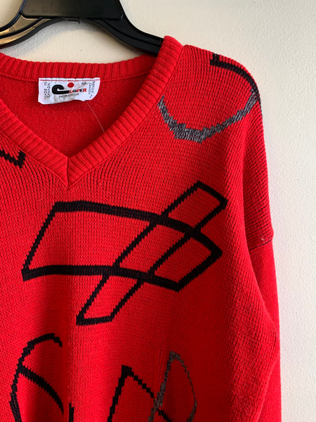 Men's Red Sweater - L