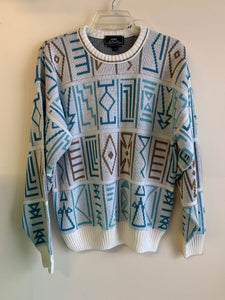 Groovy Geometric Slouchy Sweater