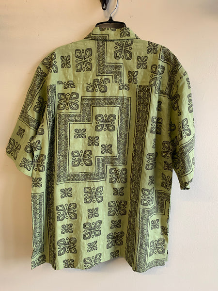 Deadstock Pale Green Tropical Shirts