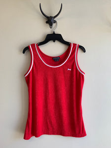 Red Antionette French Terry Tank - M
