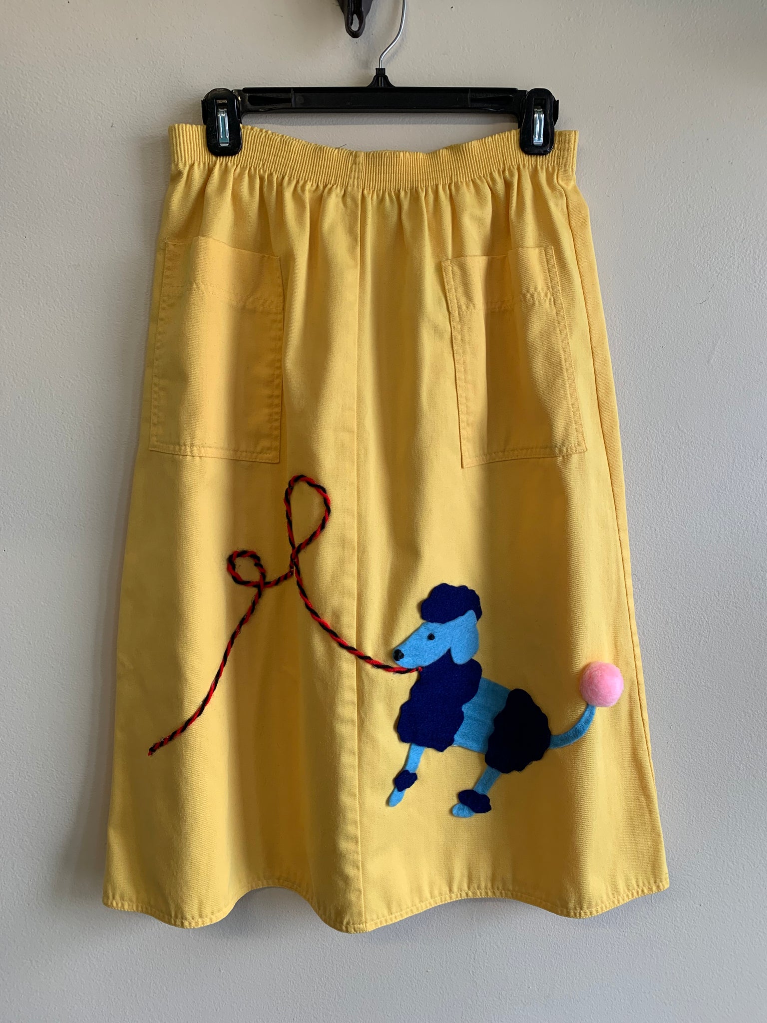 1970s Yellow Poodle Skirt - M