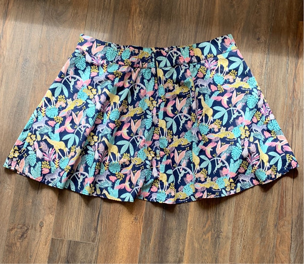 Pastel Jungle Print Skirt - 4XL