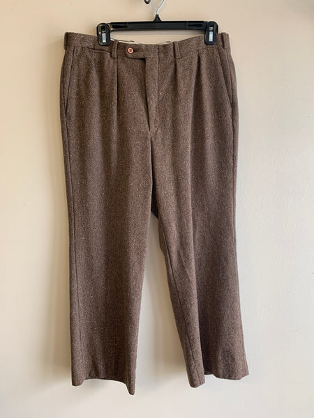 Brown Wool Trousers - L