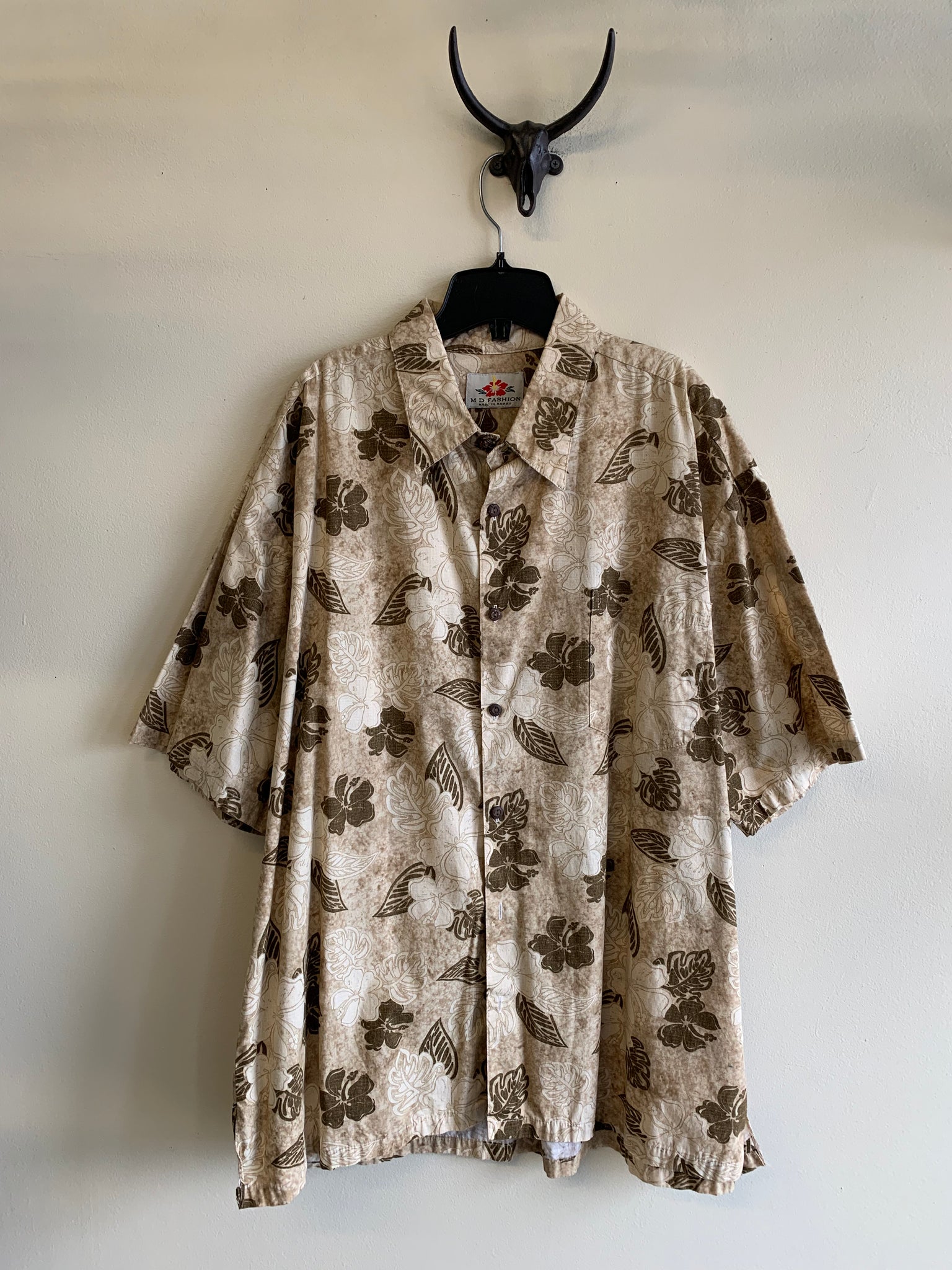 Brown Hawaiian Shirt - XL