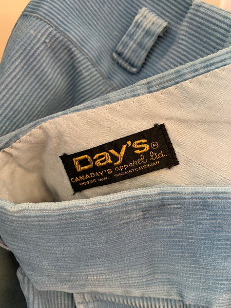 “Day’s” Baby Blue Corduroy Bell Bottoms